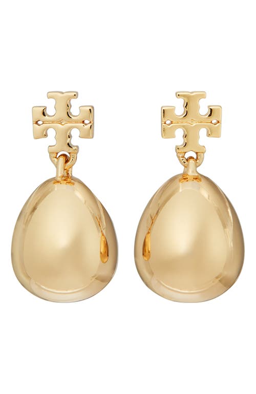 Tory Burch Small Kira Drop Earrings in Tory Gold at Nordstrom