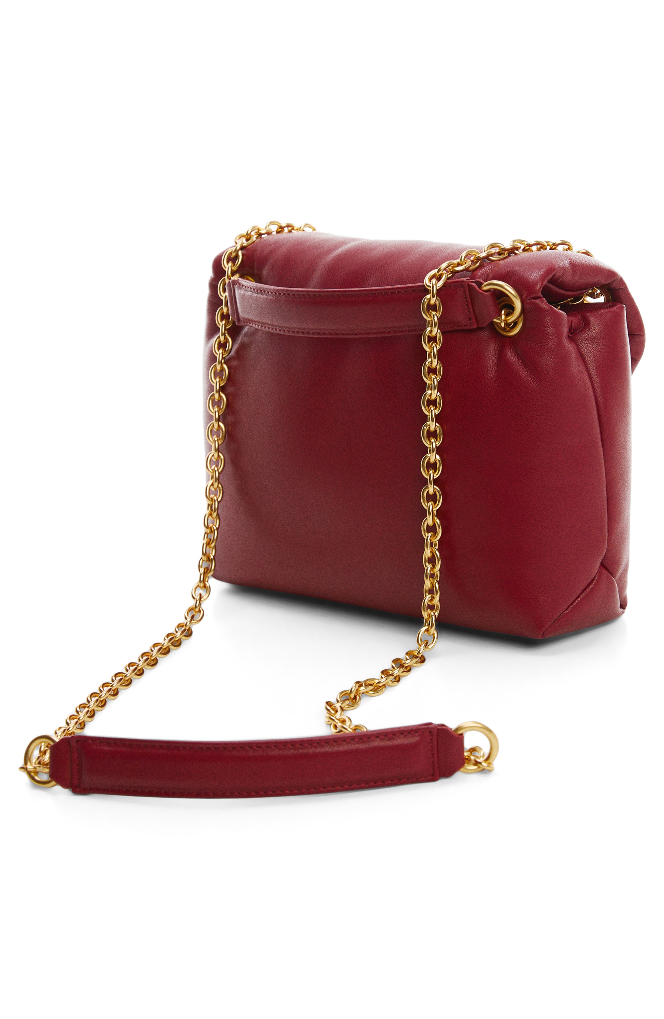 MANGO Chain Strap Faux Leather Shoulder Bag Nordstrom