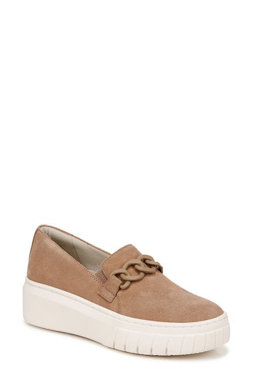 Naturalizer Daphne Slip-on Platform Sneaker In Camel Brown Suede