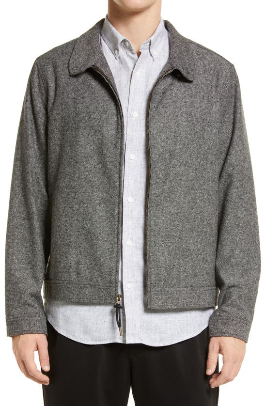 Billy Reid Barracuda Wool Blend Jacket Charcoal | ModeSens