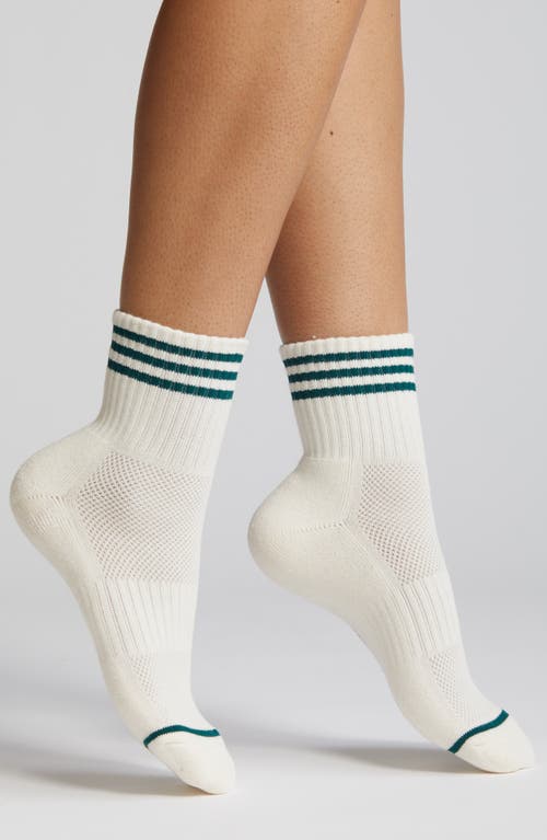 Girlfriend Quarter Socks in Egret