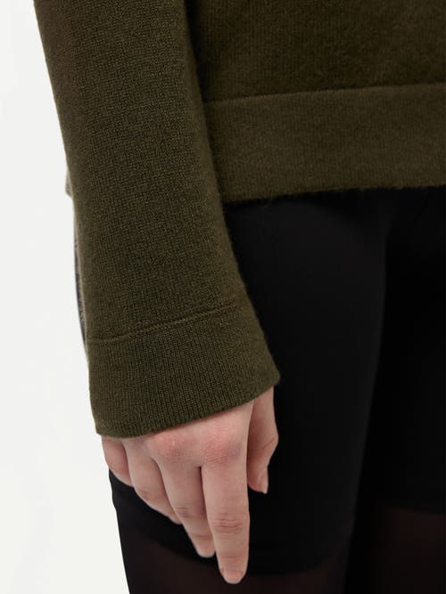 Gobi Cashmere Cashmere Zip Up Hoodie In Capulet Olive