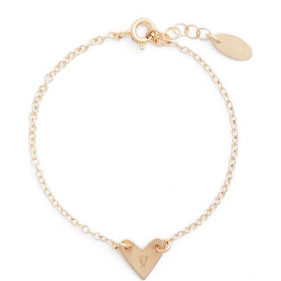 Nashelle Initial Heart Bracelet