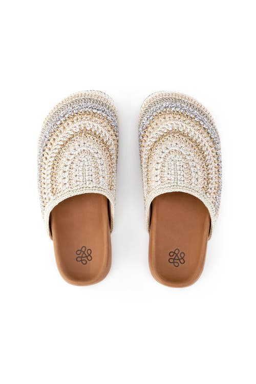 The Sak Bolinas Clog In Sand Stripe