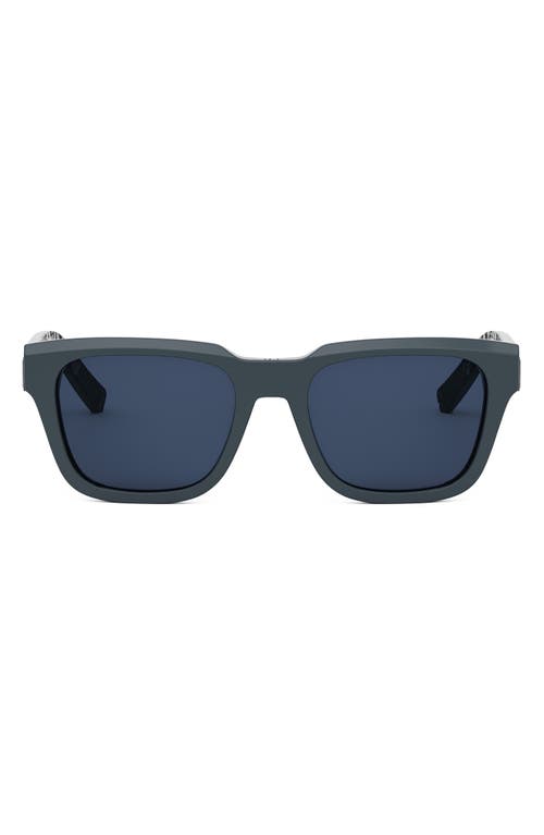 Shop Dior B23 S1i 53mm Rectangular Sunglasses In Grey/other/blue