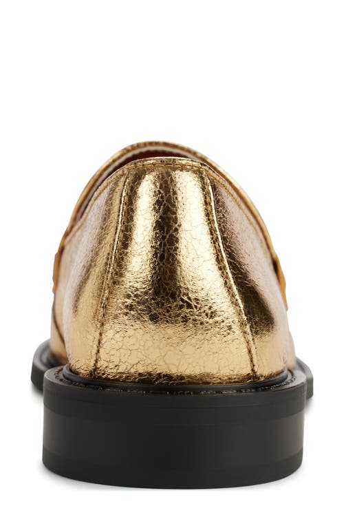 Shop Karl Lagerfeld Paris Rylyn Metallic Loafer In Gold