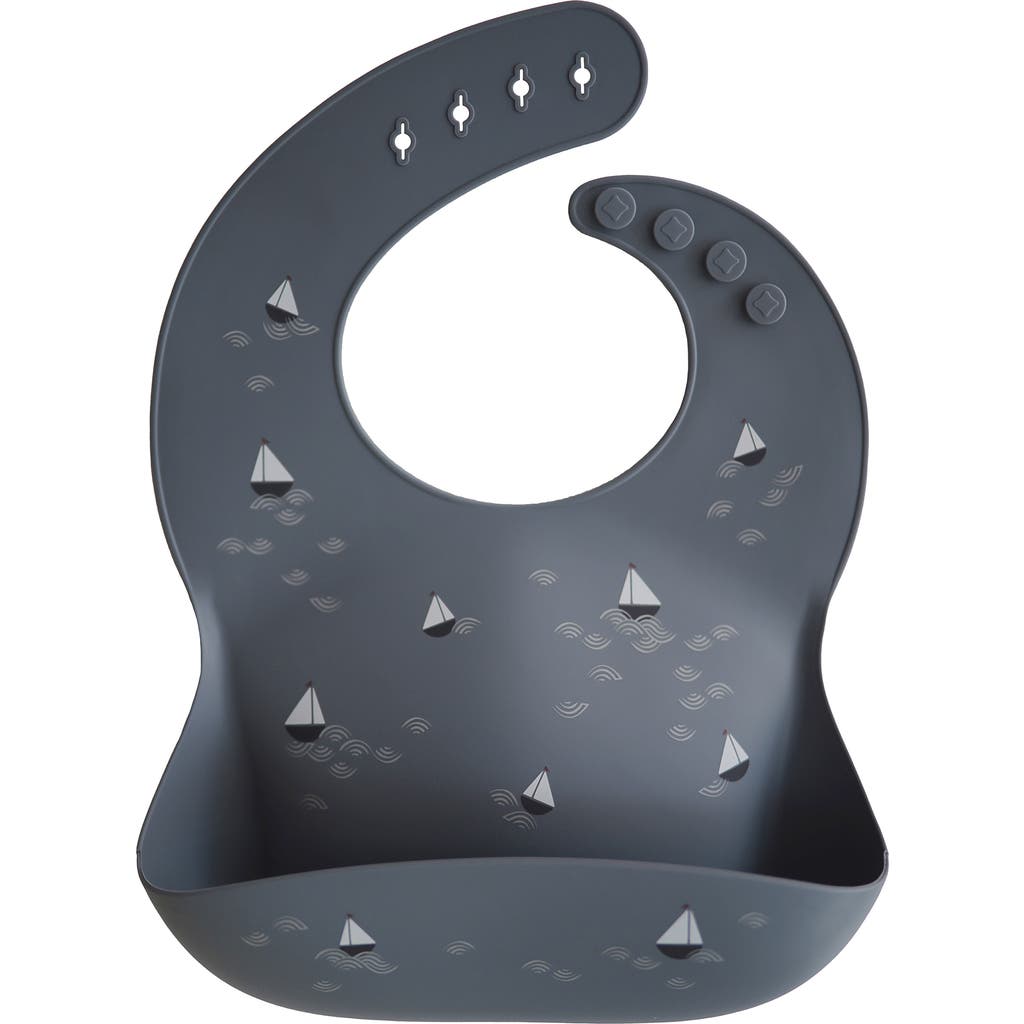 Mushie Silicone Bib In Boats