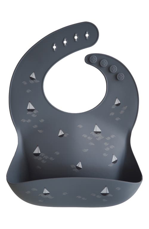 Mushie Silicone Bib In Boats