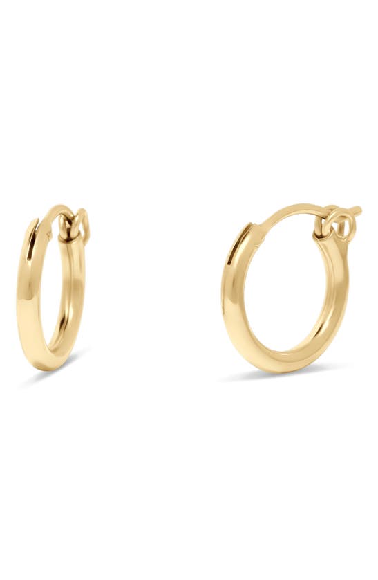 Shop Brook & York Nellie Hoop Earrings In Gold - 13mm