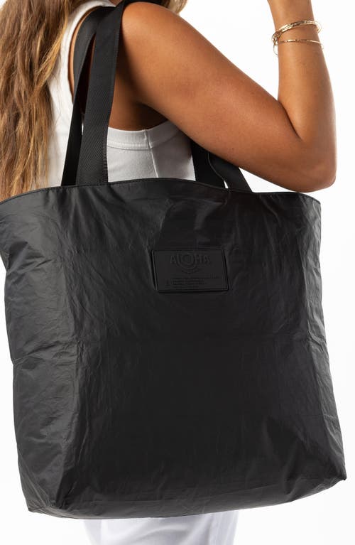 Aloha Collection Day Tripper Water Resistant Tyvek® Tote In Black