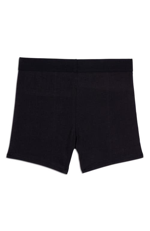 Shop Calvin Klein Kids' Brushed Shortie Boxers In Black