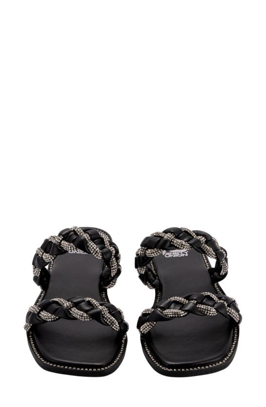 Lady Couture Sunny Embellished Slide Sandal In Black