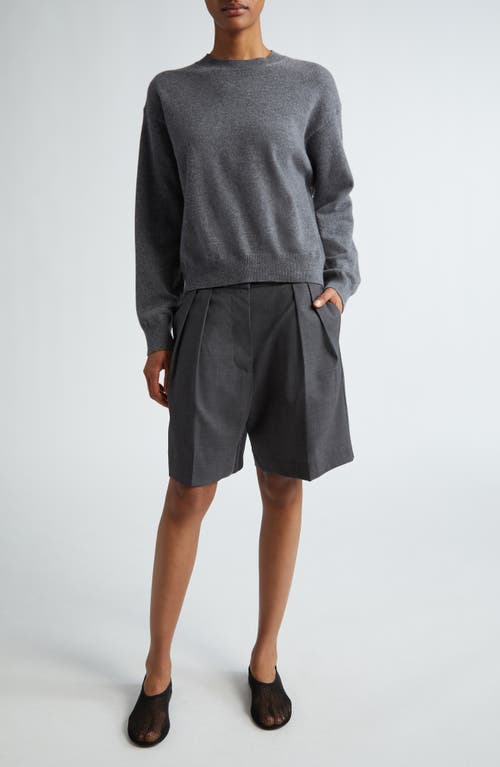 Shop Rohe Róhe Open Armhole Convertible Sweater In Mid Grey Melange