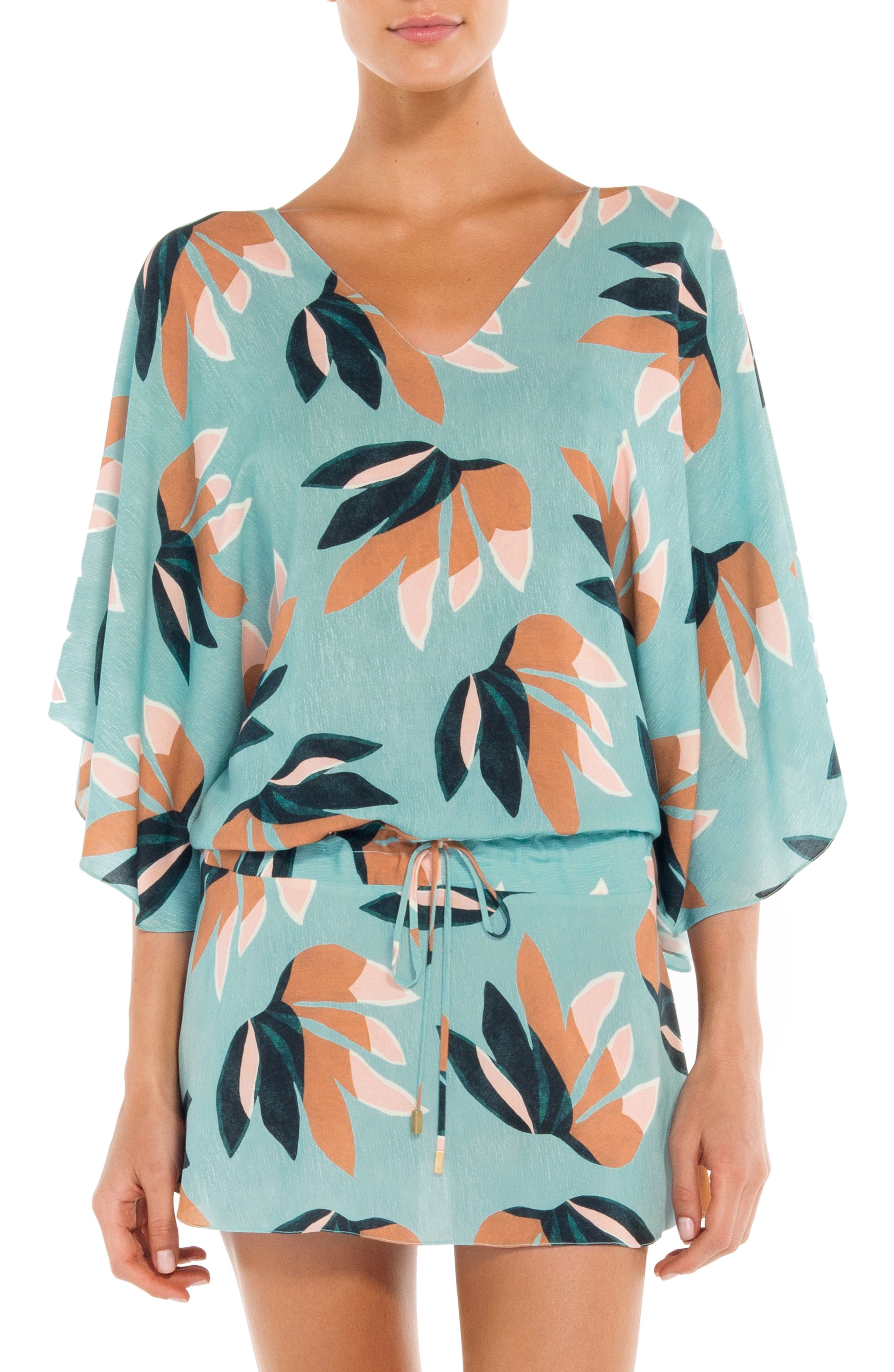 Vix Swimwear Matisse Vintage Cover-Up Tunic, Blue