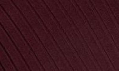 Shop Universal Standard Chryssa Rib Handkerchief Hem Dress In Black Cherry