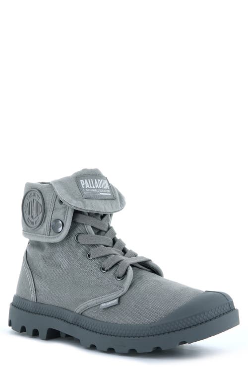 Palladium 'baggy' Canvas Boot In Titanium/high Rise
