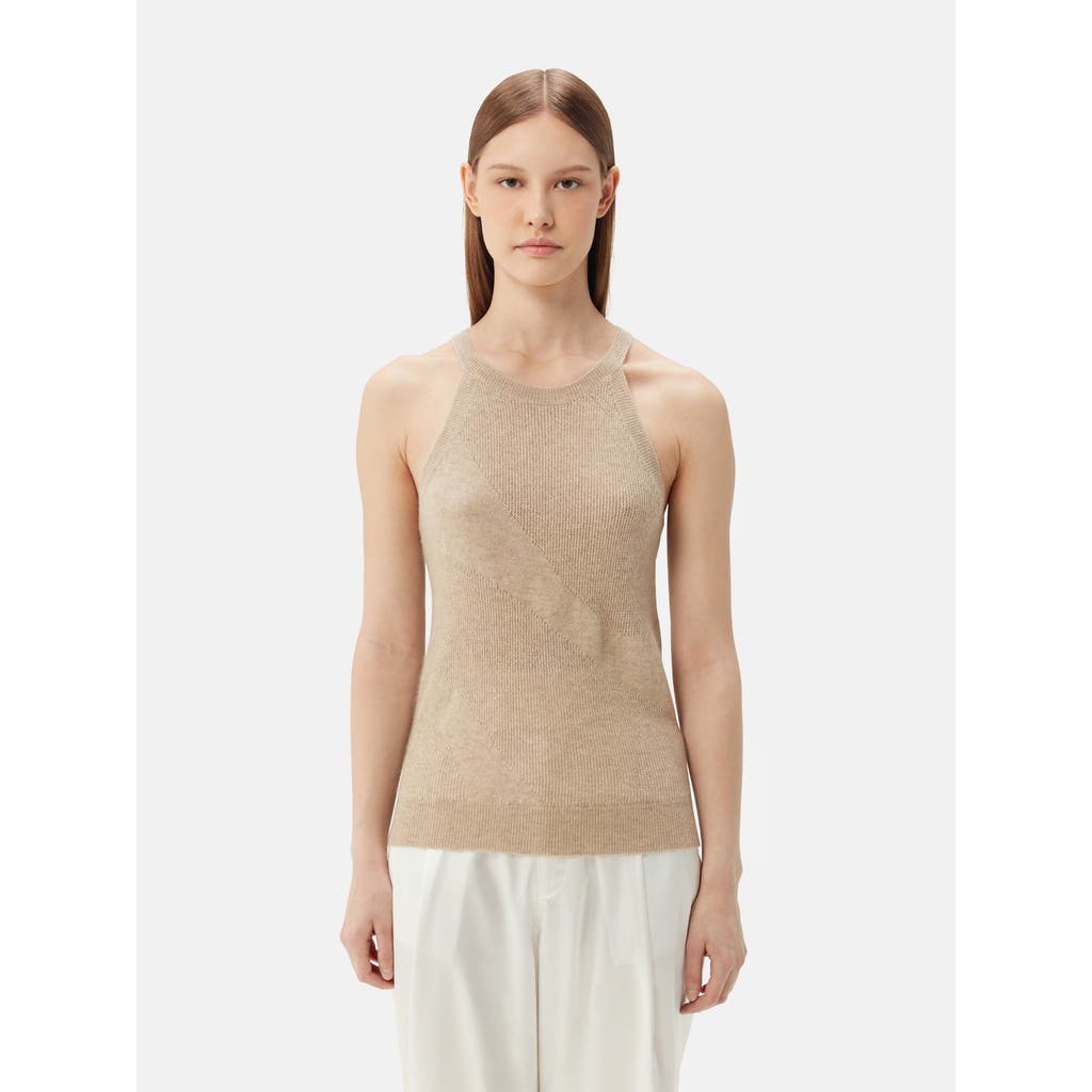 Gobi Mongolian Cashmere Organic Color Cashmere Top In Warm Grey