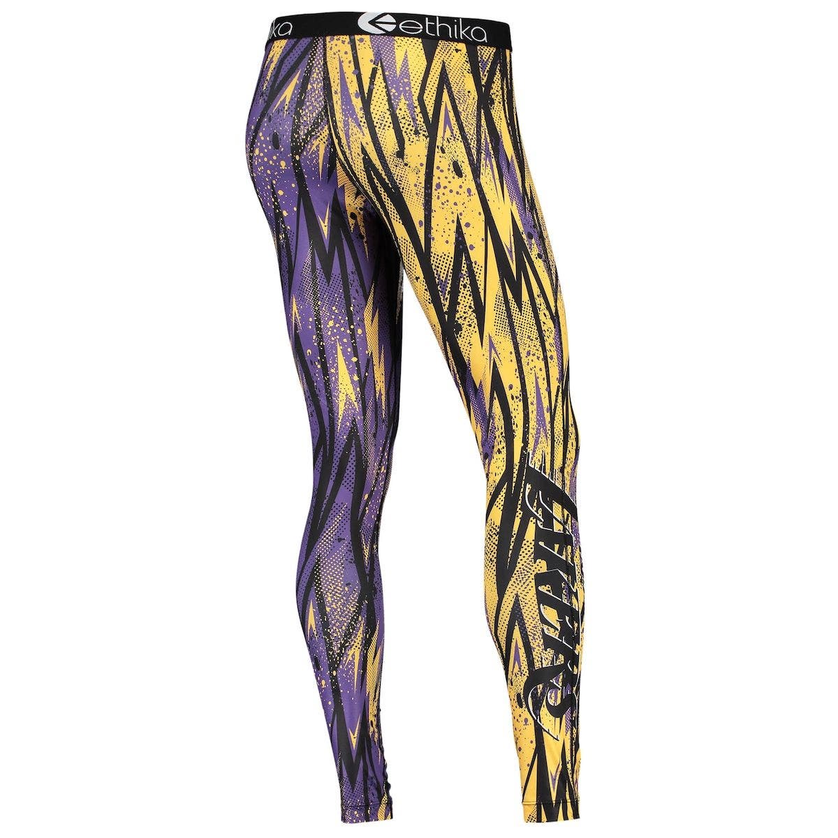 Ethika Women's Ethika Purple/Gold Los Angeles Lakers Classic Leggings