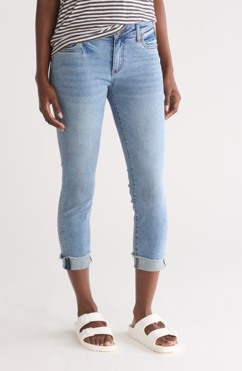 Abigail Crop Straight Leg Jeans (Poplar)