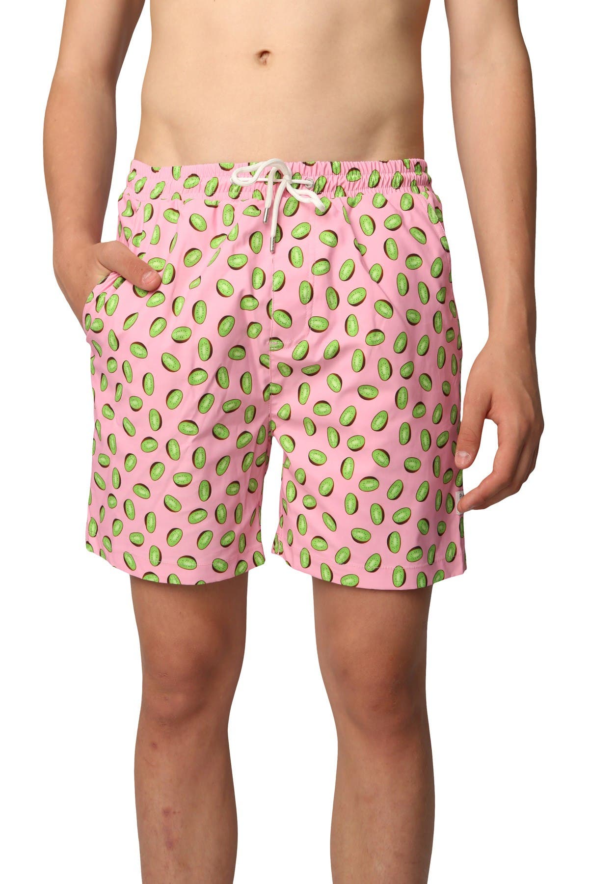 patterned overall shorts