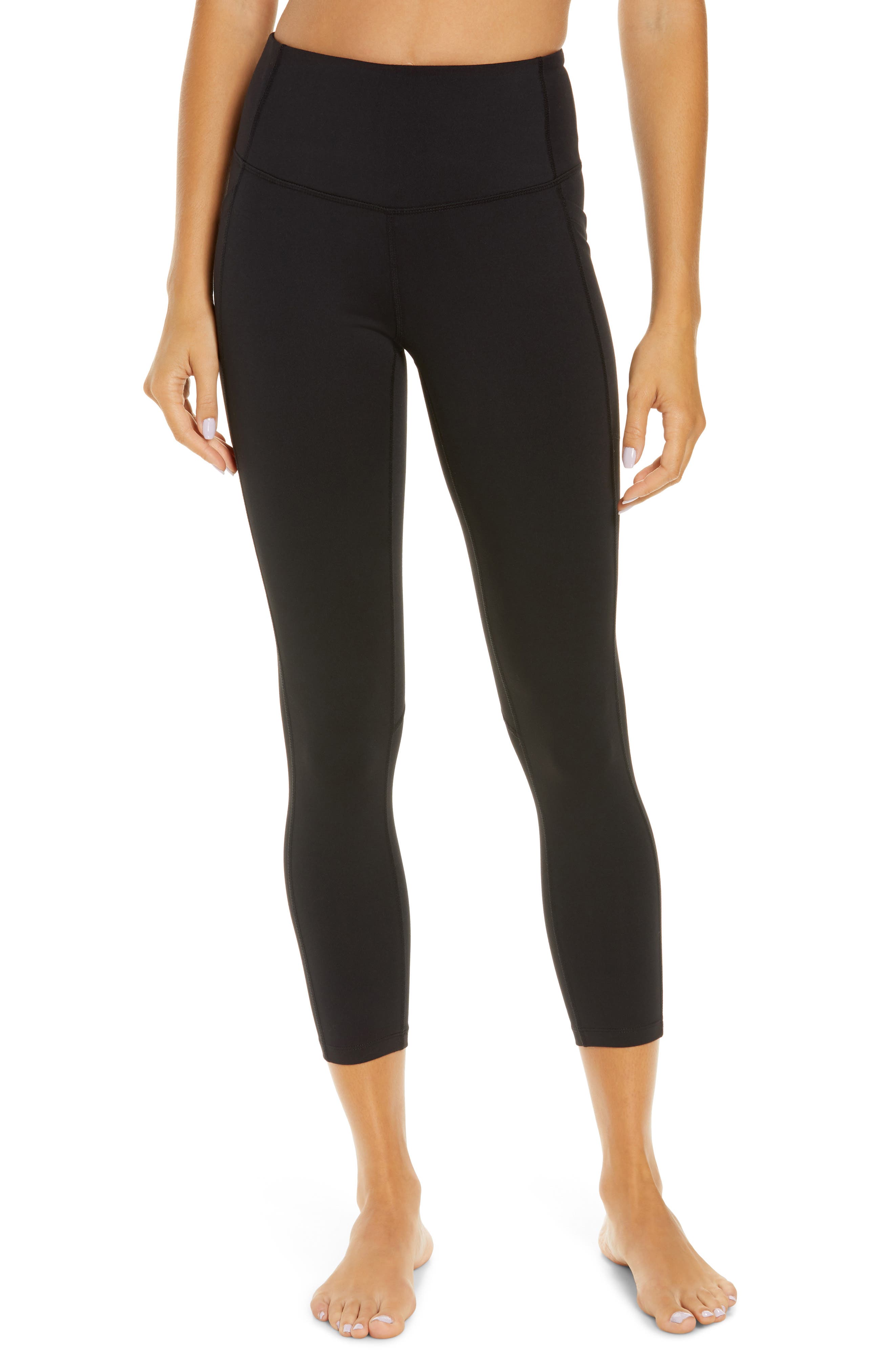 Slacks and Chinos Leggings Womens Clothing Trousers Calvin Klein Synthetic Recycled Polyester 7/8 Gym Leggings in Black 