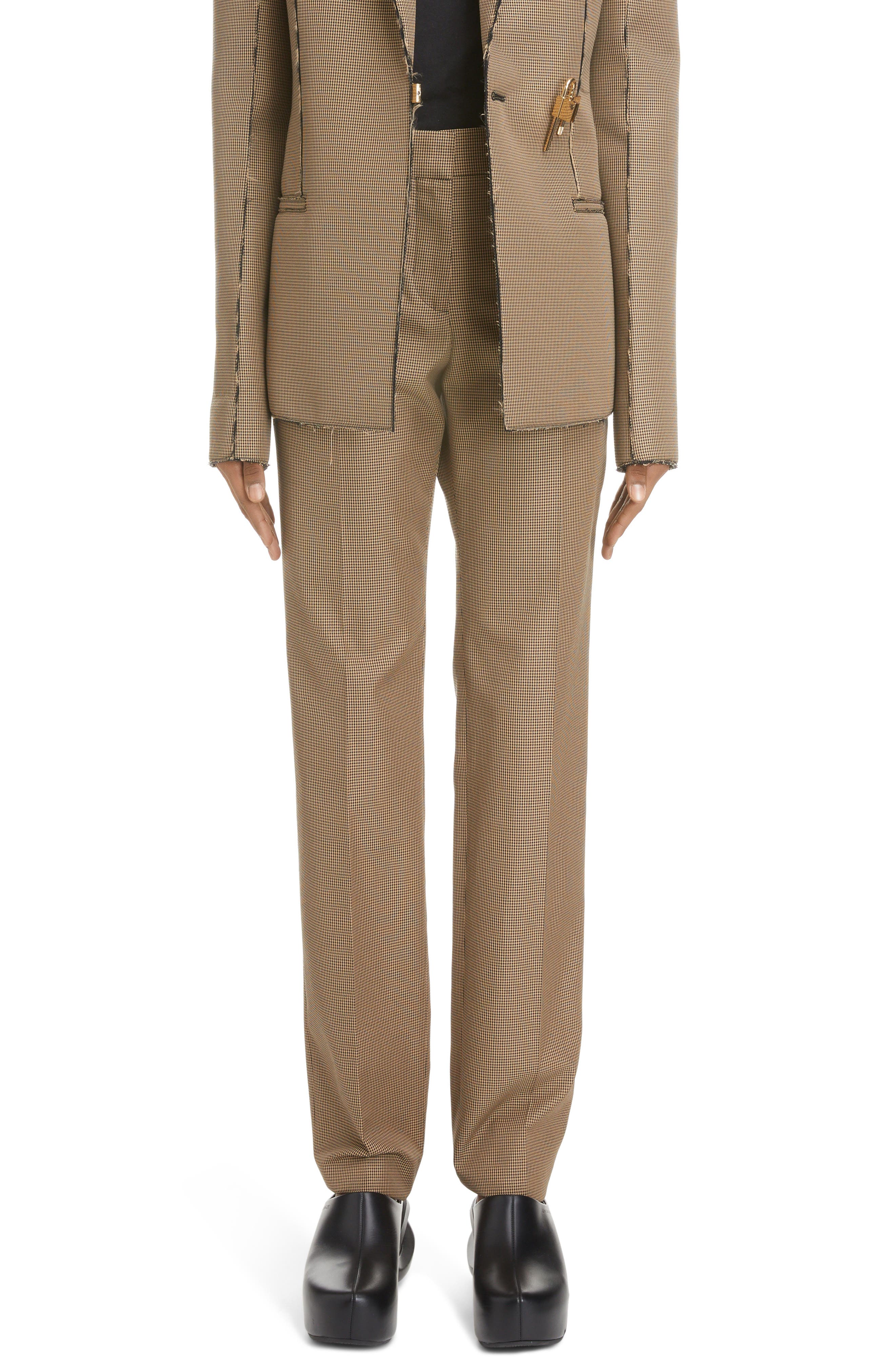 Givenchy Houndstooth High Waist Tapered 