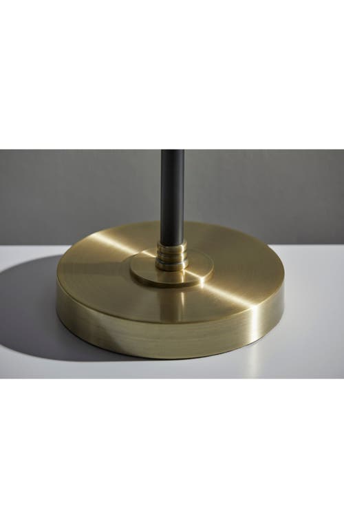 Shop Adesso Lighting Bergen Table Lamp In Black/antique Brass