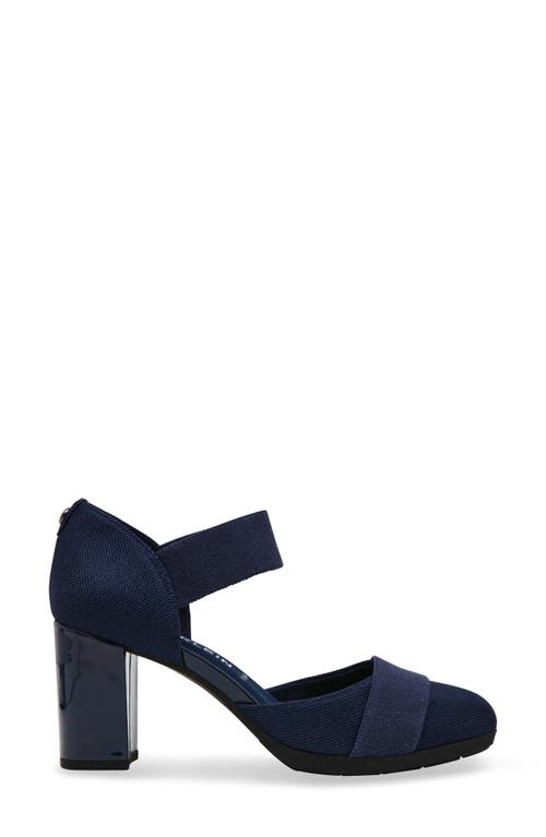 Shop Anne Klein Cailyx Ankle Strap Pump In Navy