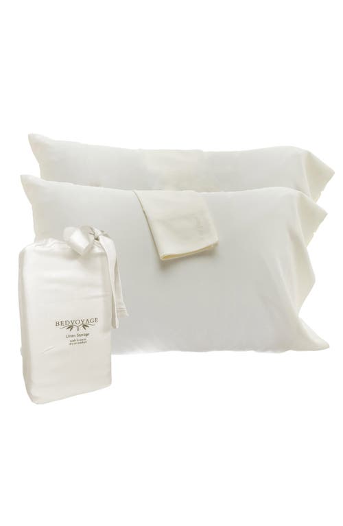 BedVoyage Set of 2 Cooling Pillowcases in Ivory at Nordstrom