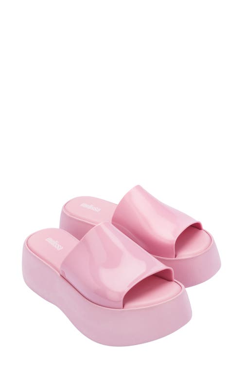 Melissa Becky Water Resistant Platform Sandal In Pink/pink
