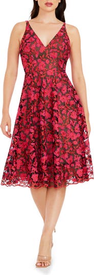 Dress the Population Elisa Sequined Fit & Flare Dress - Macy's