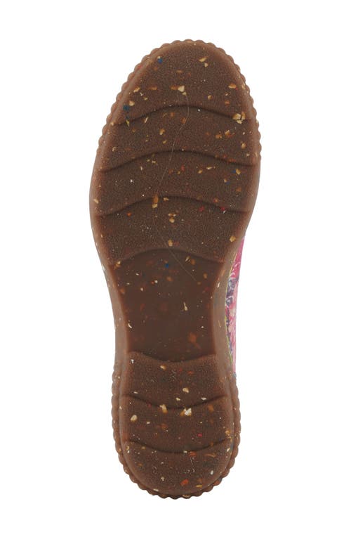 L'artiste By Spring Step Maylah Lace-up Bootie In Bordeaux Multi
