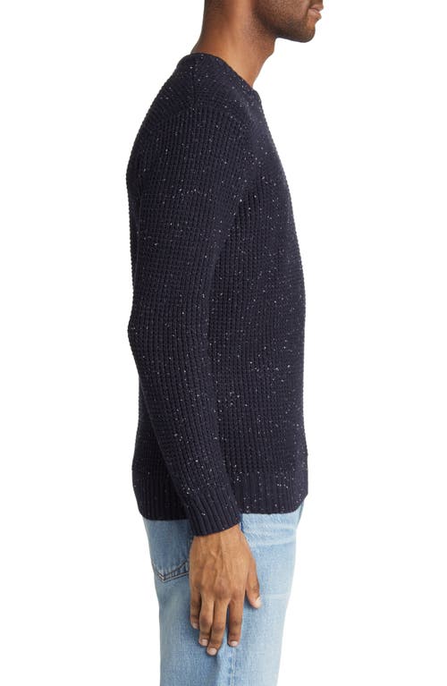 Shop The Normal Brand Seawool Nep Crewneck Sweater In Navy