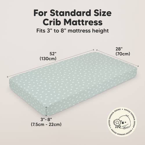 Keababies Soothe Fitted Crib Sheet In Prairie