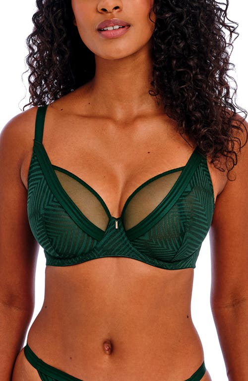 Shop Freya Tailored High Apex Underwire Bra In Deep Emerald