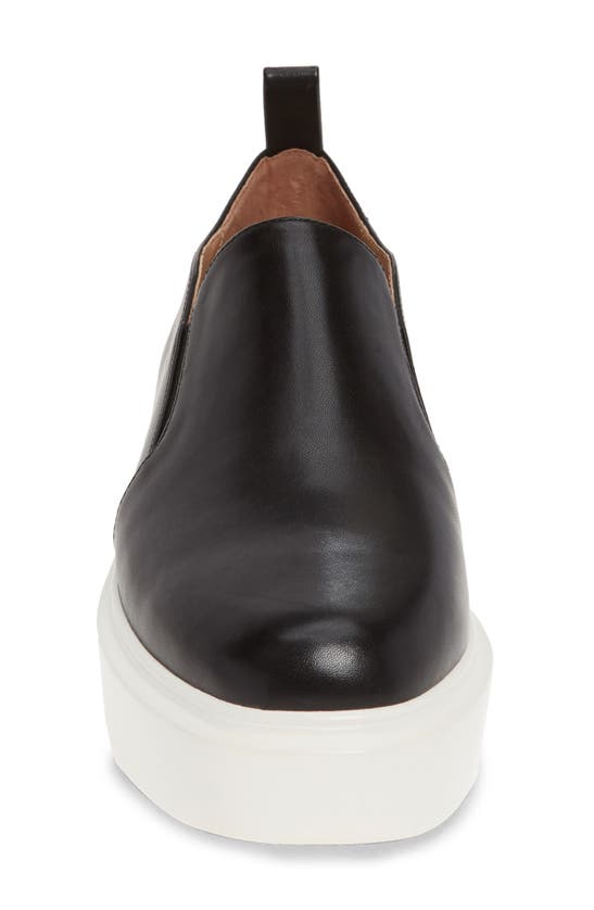 Linea Paolo Kai Platform Sneaker In Black Nappa Leather