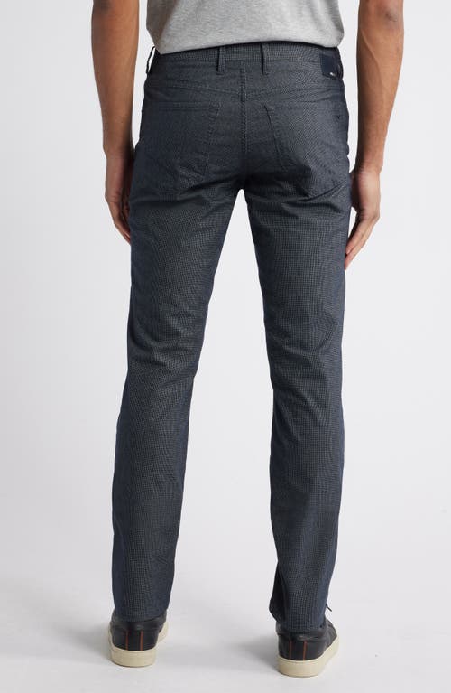 Brax Chuckwdx Microcheck Modern Fit Stretch Pants In 23-midnight