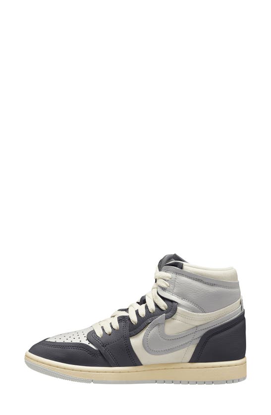Shop Jordan Air  1 High Mm Basketball Sneaker In Anthracite/ Grey/ Sail/ Muslin