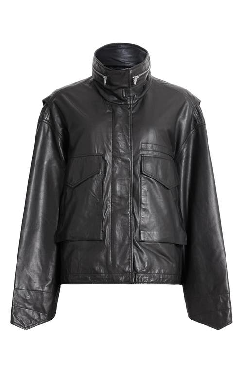 Shop Allsaints Clay Leather Jacket In Black