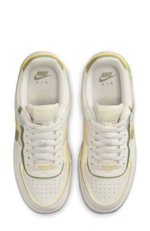 Shop Nike Air Force 1 Shadow Sneaker In Sail/oil Green/ivory