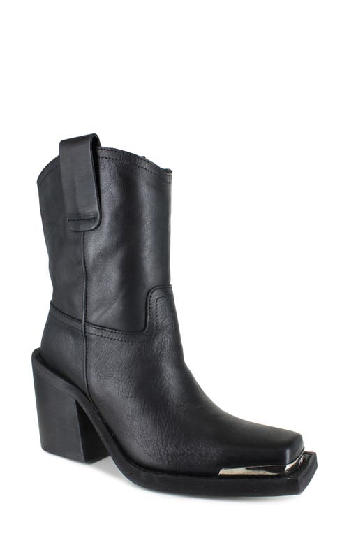 Zigi Joshi Western Boot In Black Leather
