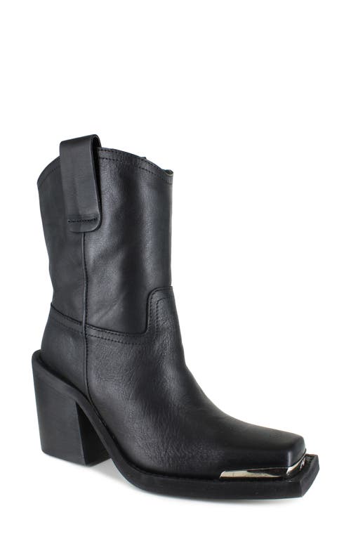 ZIGI Joshi Western Boot in Black Leather 