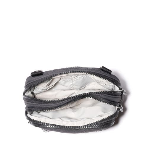 Baggallini Triple Zip Bagg Small Crossbody Bag In Black Puff