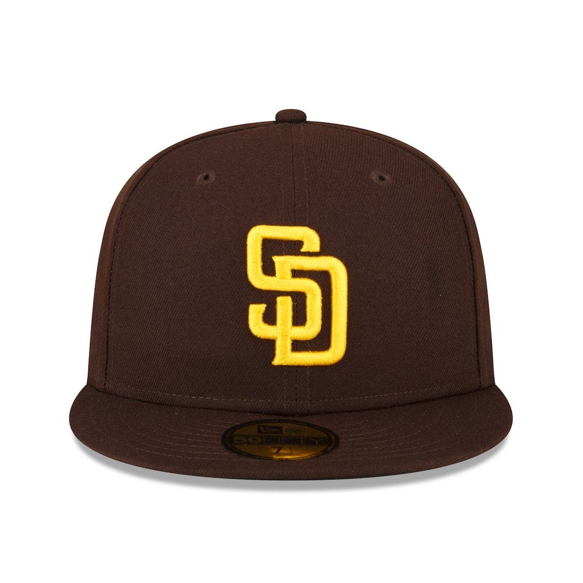New Era San Diego Padres Classic 3930 Fitted Hat – Brown, Stretch Fit – Officially Licensed MLB Cap