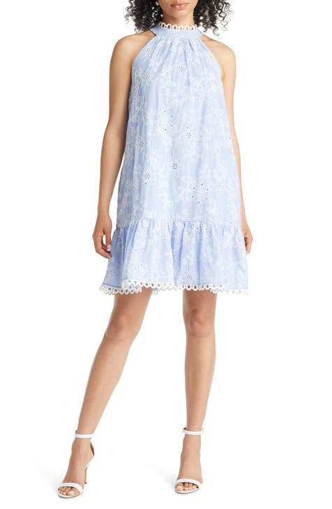 Day Embroidered Eyelet Cotton Dress