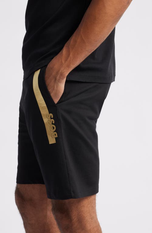 Shop Hugo Boss Boss Authentic Cotton Lounge Shorts In Black