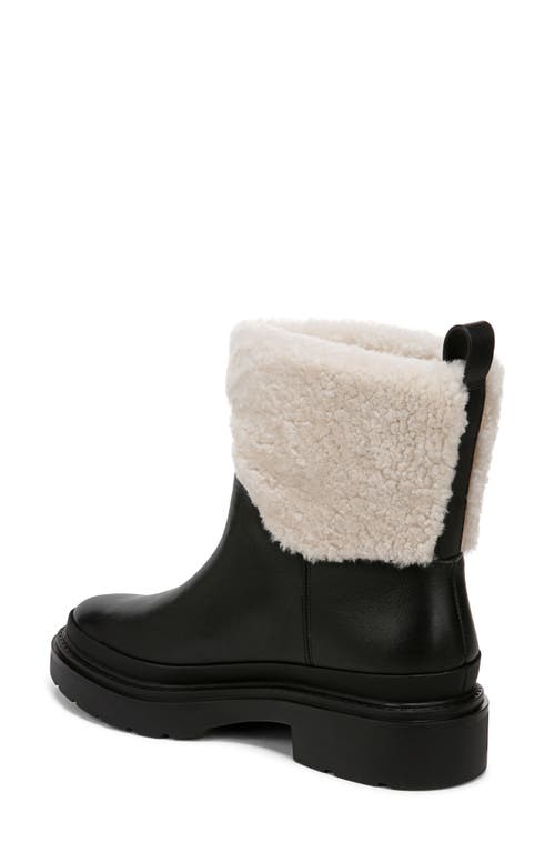 Shop Vince Percie Faux Shearling Bootie In Black