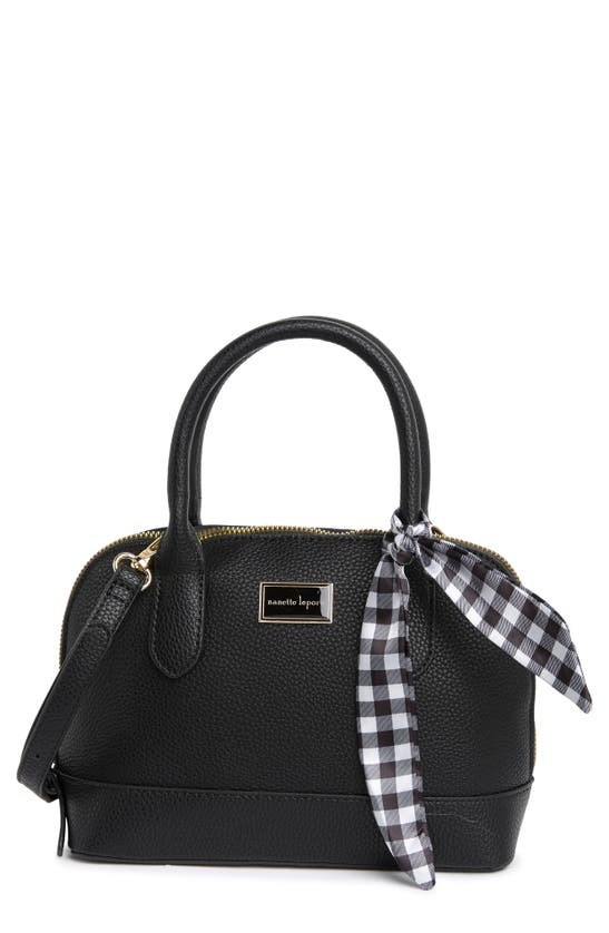 Nanette Lepore Val Convertible Dome Top Satchel In Black