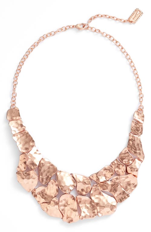 Alice Statement Necklace in Rose Gold