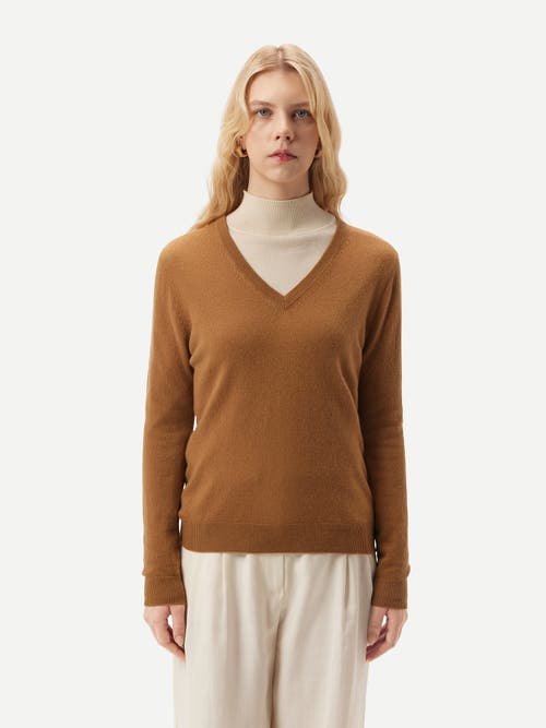 GOBI CASHMERE GOBI CASHMERE V-NECK SWEATER 